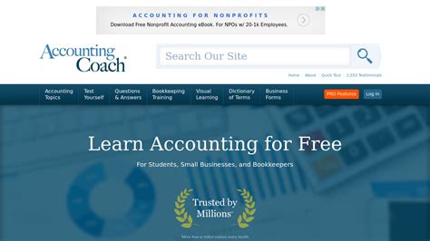 usefulness of accounting coach website|accounting coach online.